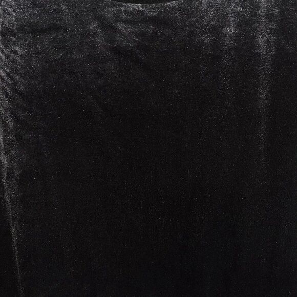 Old Navy Top Women's Velvet Ruffle Sleeve XL Coal Smoke - Picture 5 of 11